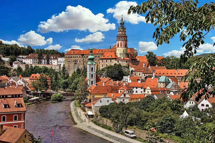 Český Krumlov - historisches Zentrum und Schloss